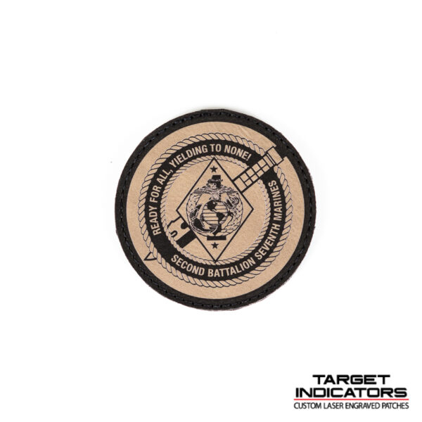 2d Battalion 7th Marines Laser Engraved Patch