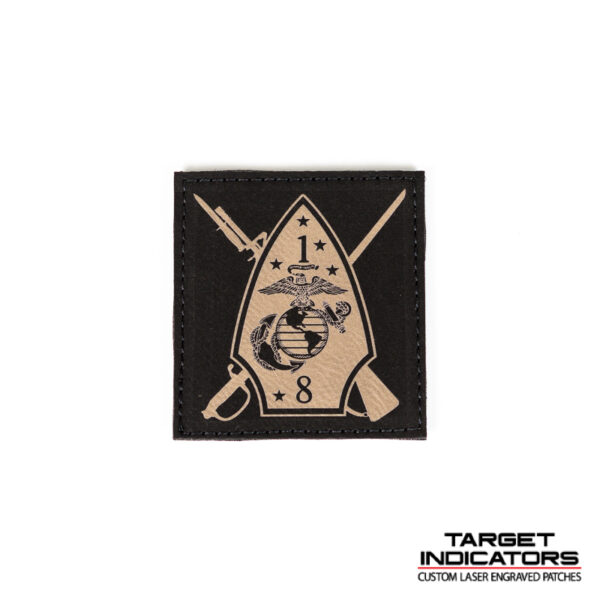 1st Battalion 8th Marines Laser Engraved Patch